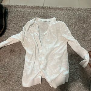 LOFT Cream Knit Sweater